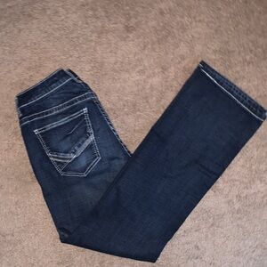 BKE DEREK Dark Indigo Straight Leg Jeans 32 x 32 pre-owned excellent condition